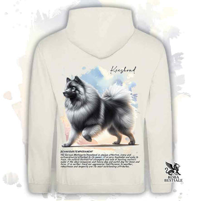 Felpa BEHAVIOR - SPITZ TEDESCO KEESHOND - Con Cappuccio e Tasconi, diversi colori, Unisex - dalla XS alla 3XL