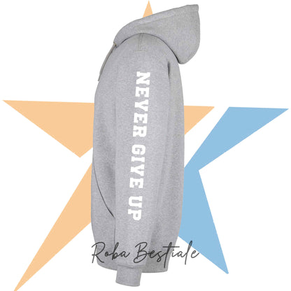 Felpa STAR - IGP - Nera o Grigia - Unisex, con Cappuccio e Tasconi - dalla XS alla 3XL
