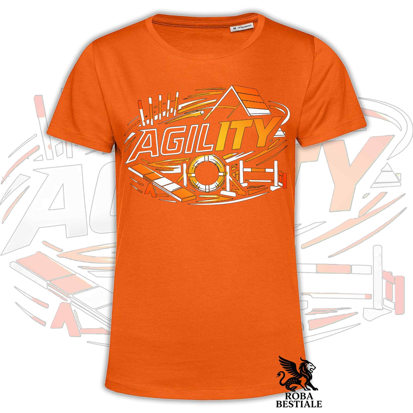 T-shirt PURE AGILITY - Stampa ARANCIONE - Uomo o Donna , in tanti colori - dalla XS alla 5XL