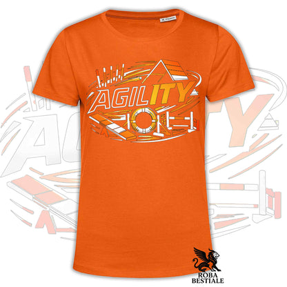 T-shirt PURE AGILITY - Stampa ARANCIONE - Uomo o Donna , in tanti colori - dalla XS alla 5XL