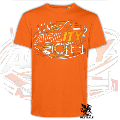 T-shirt PURE AGILITY - Stampa ARANCIONE - Uomo o Donna , in tanti colori - dalla XS alla 5XL