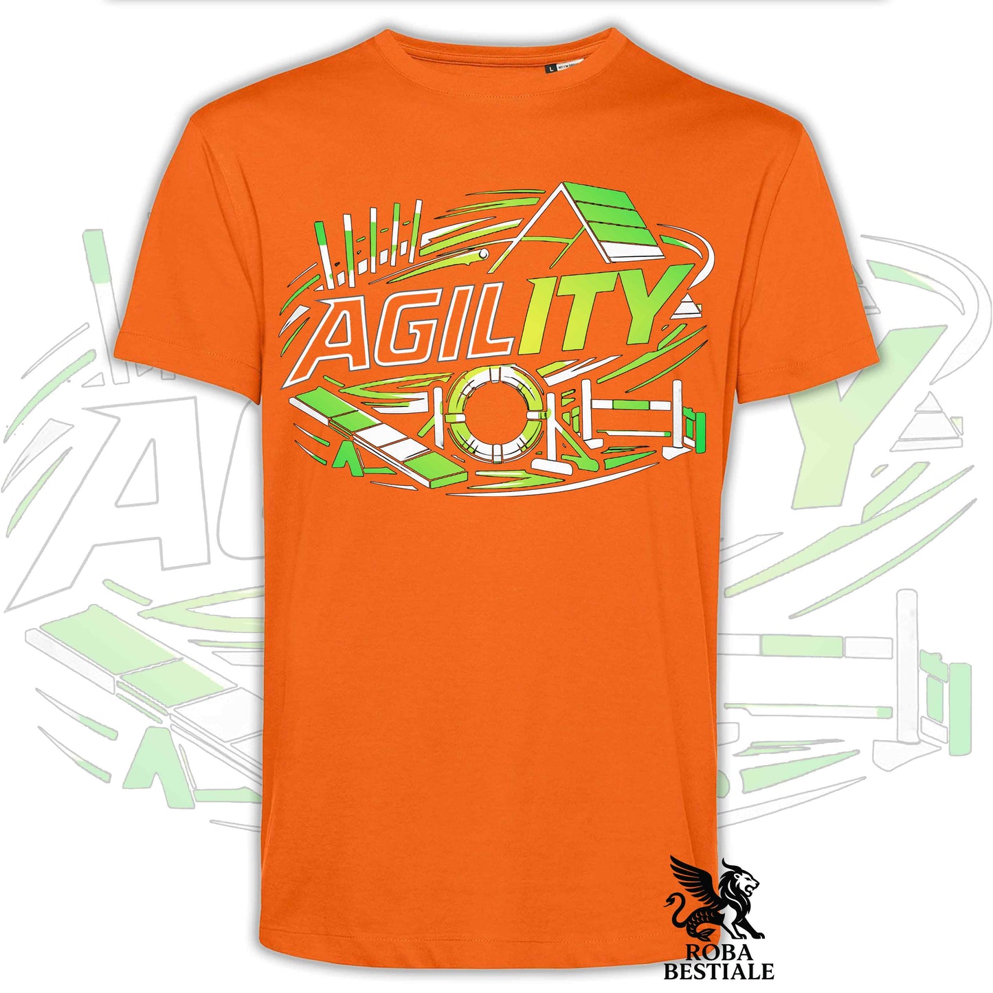 T-shirt PURE AGILITY - Stampa VERDE - Uomo o Donna , in tanti colori - dalla XS alla 5XL