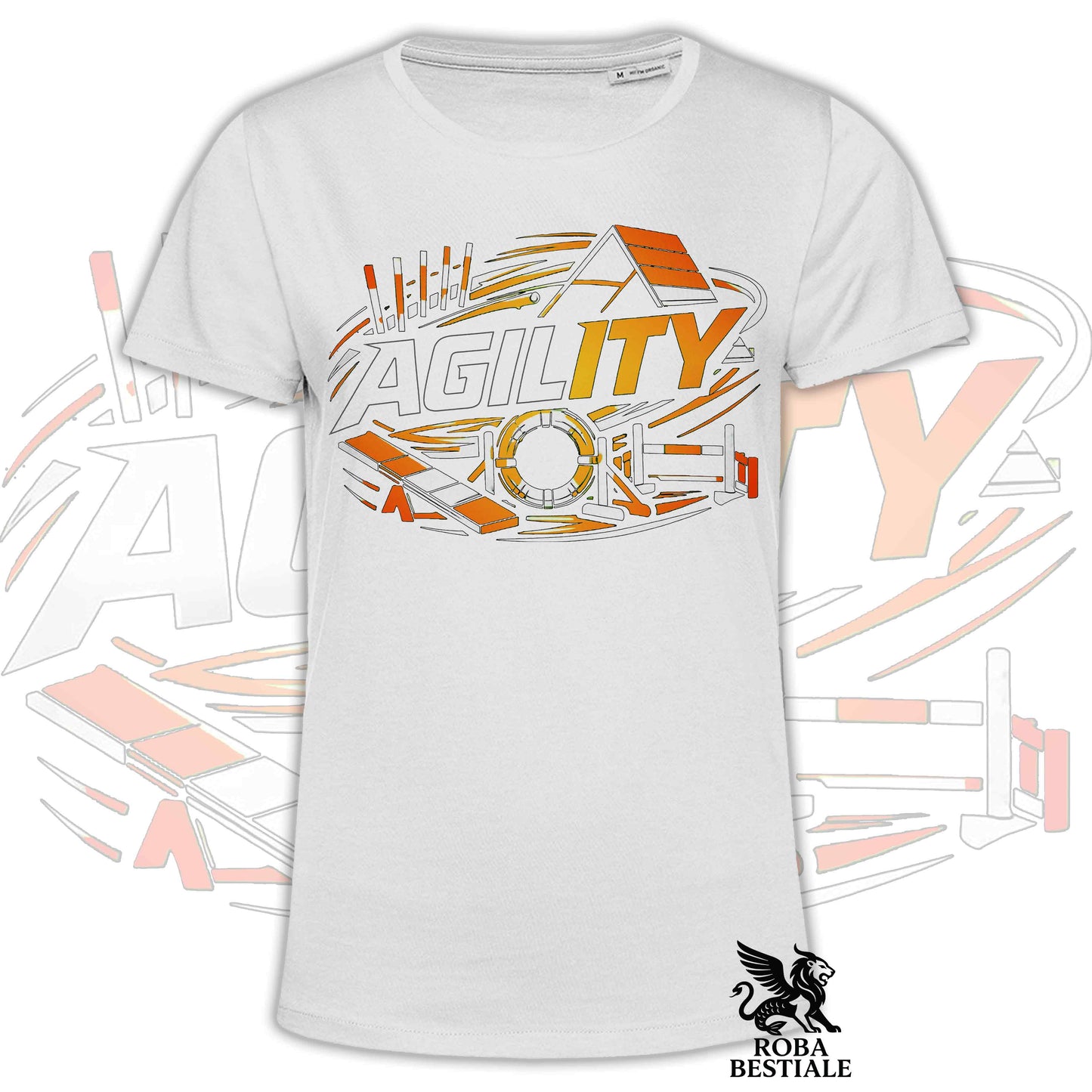 T-shirt PURE AGILITY - Stampa ARANCIONE - Uomo o Donna , in tanti colori - dalla XS alla 5XL