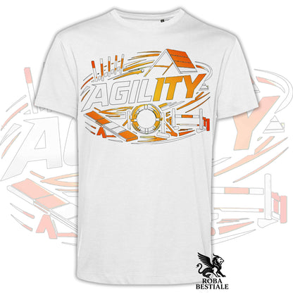 T-shirt PURE AGILITY - Stampa ARANCIONE - Uomo o Donna , in tanti colori - dalla XS alla 5XL