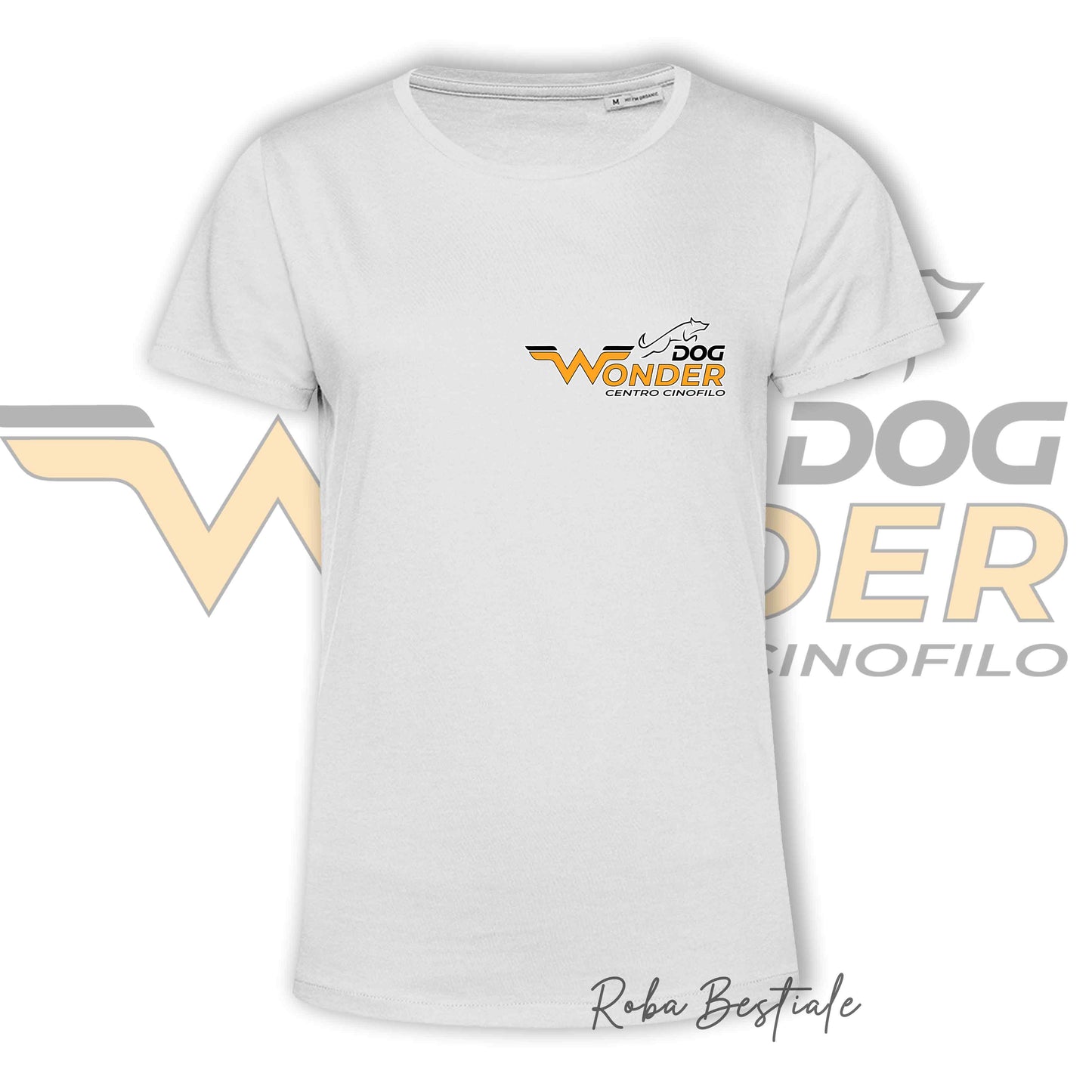 T-Shirt WONDERDOG - BIANCA, Uomo o Donna - dalla XS alla 5XL