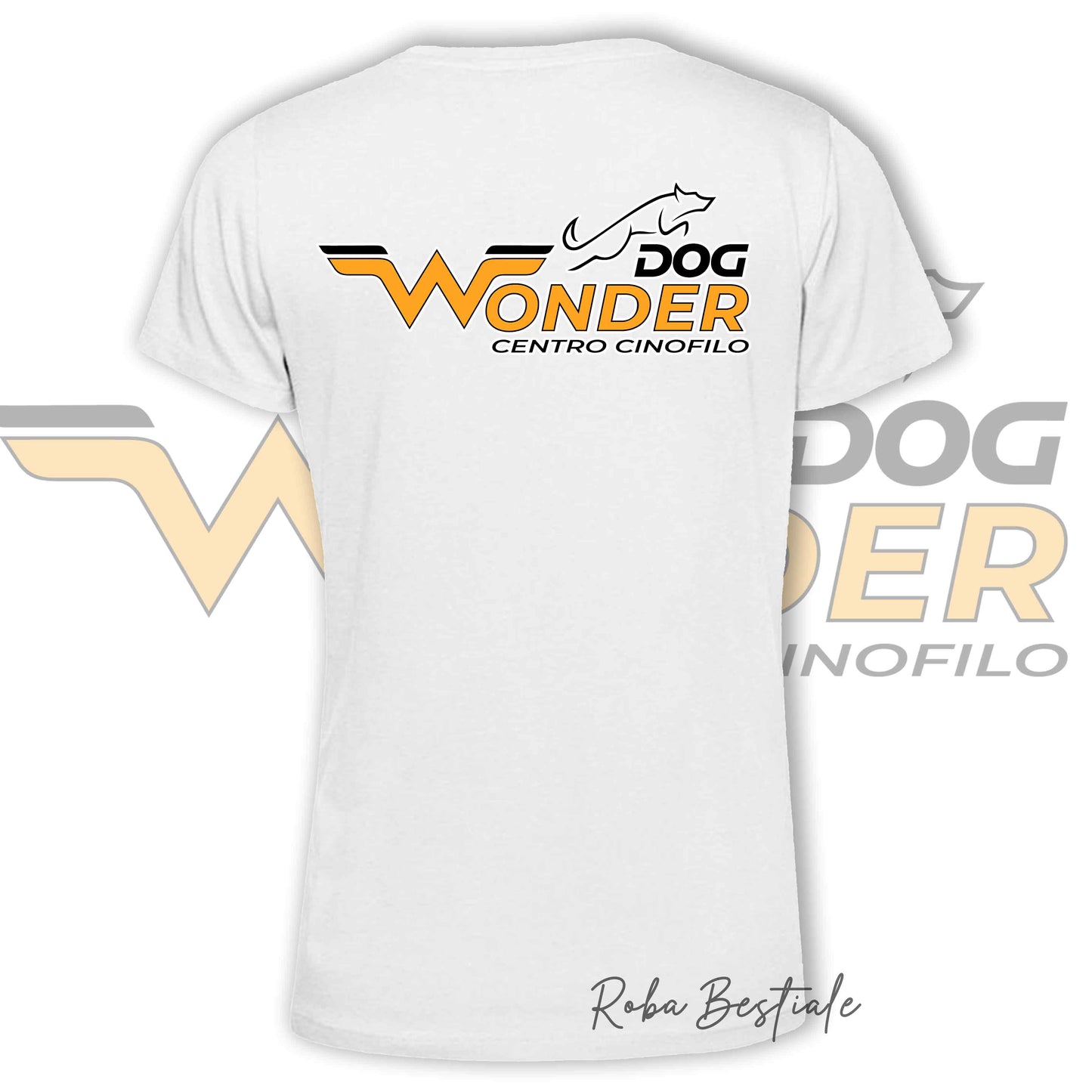 T-Shirt WONDERDOG - BIANCA, Uomo o Donna - dalla XS alla 5XL