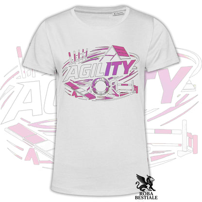 T-shirt PURE AGILITY - Stampa ROSA - Uomo o Donna , in tanti colori - dalla XS alla 5XL