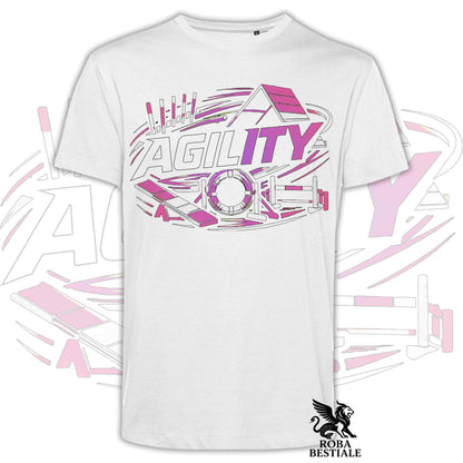T-shirt PURE AGILITY - Stampa ROSA - Uomo o Donna , in tanti colori - dalla XS alla 5XL