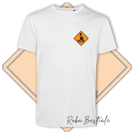 T-Shirt K9 ACADEMY - BIANCA, Uomo o Donna - dalla XS alla 5XL
