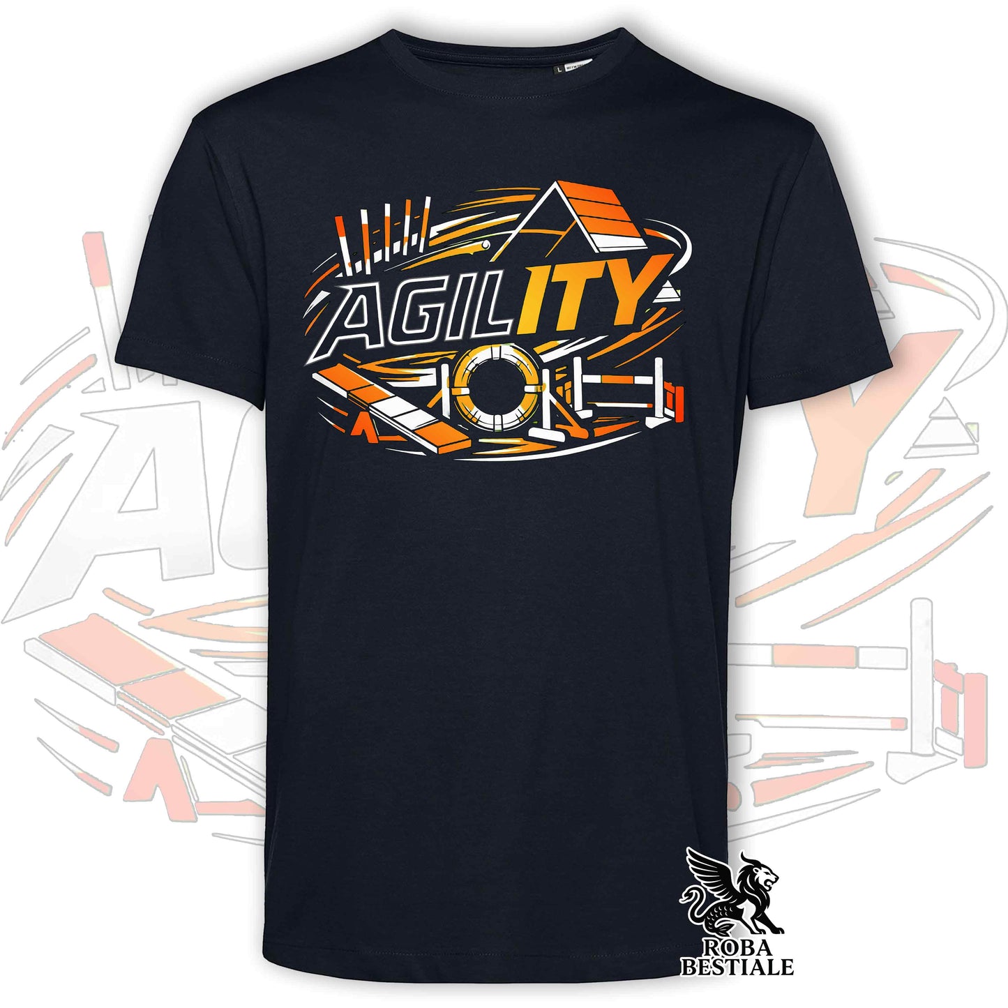 T-shirt PURE AGILITY - Stampa ARANCIONE - Uomo o Donna , in tanti colori - dalla XS alla 5XL