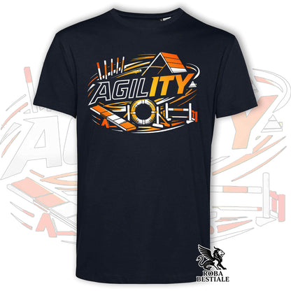 T-shirt PURE AGILITY - Stampa ARANCIONE - Uomo o Donna , in tanti colori - dalla XS alla 5XL