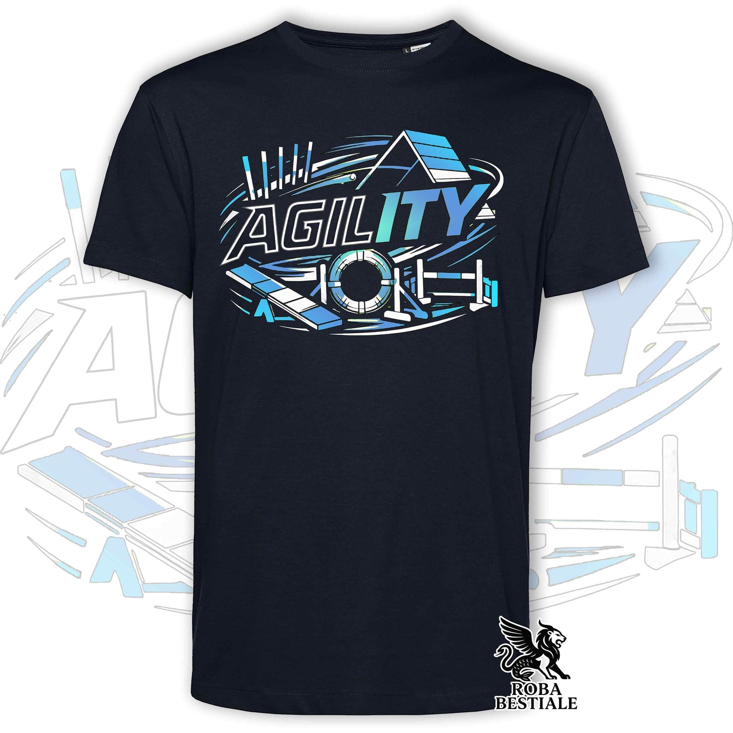 T-shirt PURE AGILITY - Stampa BLUE - Uomo o Donna , in tanti colori - dalla XS alla 5XL