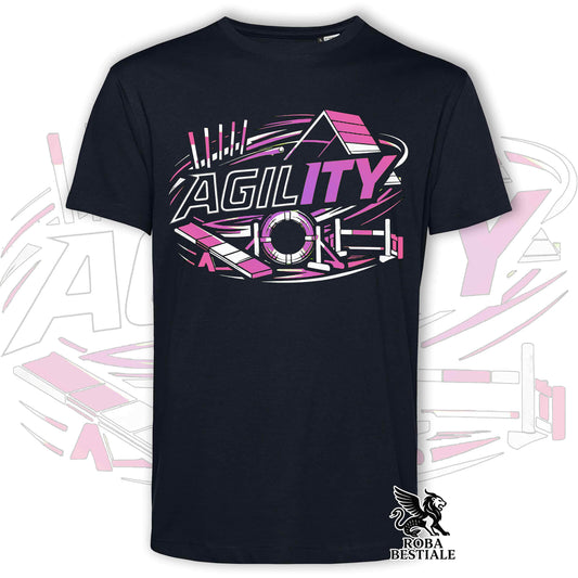 T-shirt PURE AGILITY - Stampa ROSA - Uomo o Donna , in tanti colori - dalla XS alla 5XL