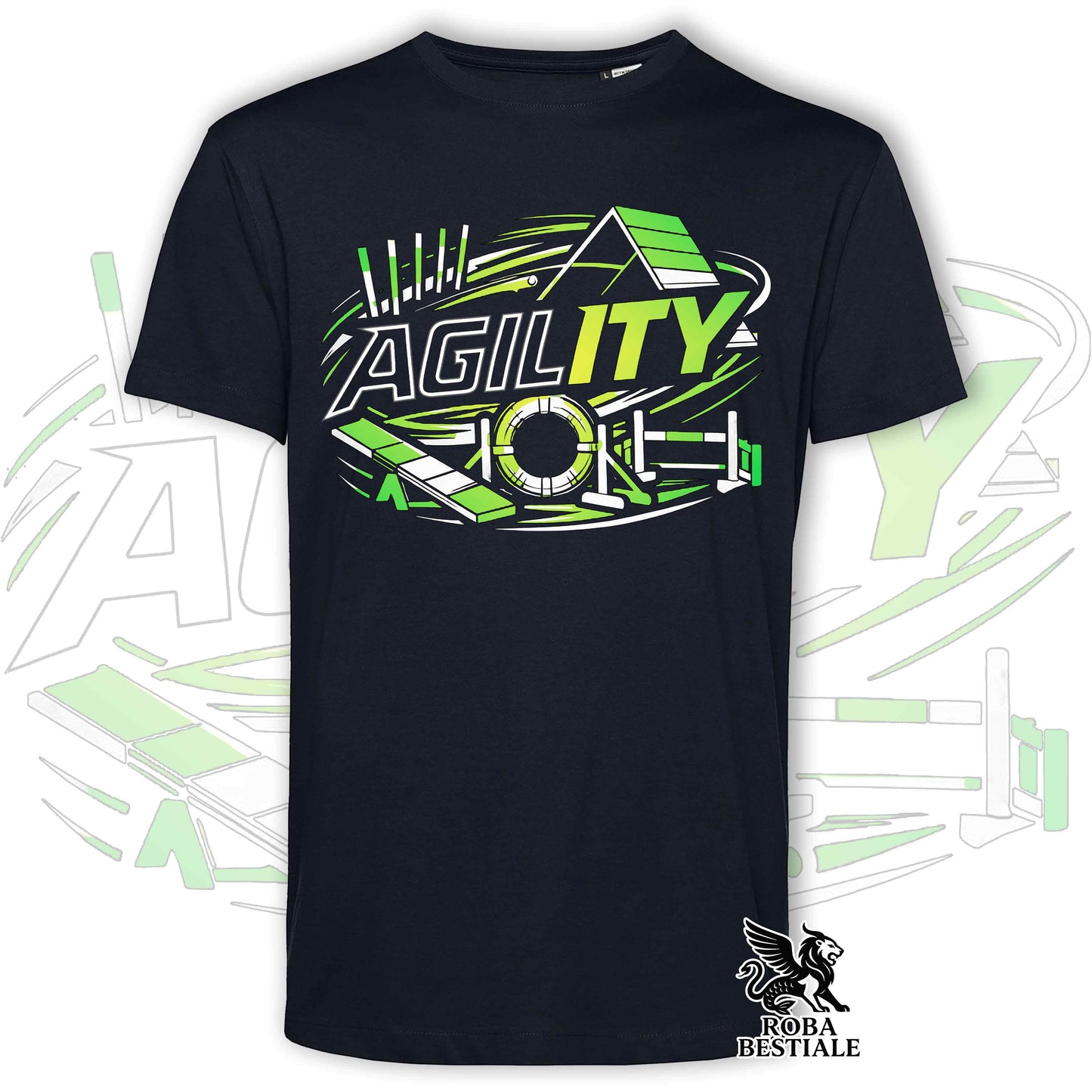 T-shirt PURE AGILITY - Stampa VERDE - Uomo o Donna , in tanti colori - dalla XS alla 5XL