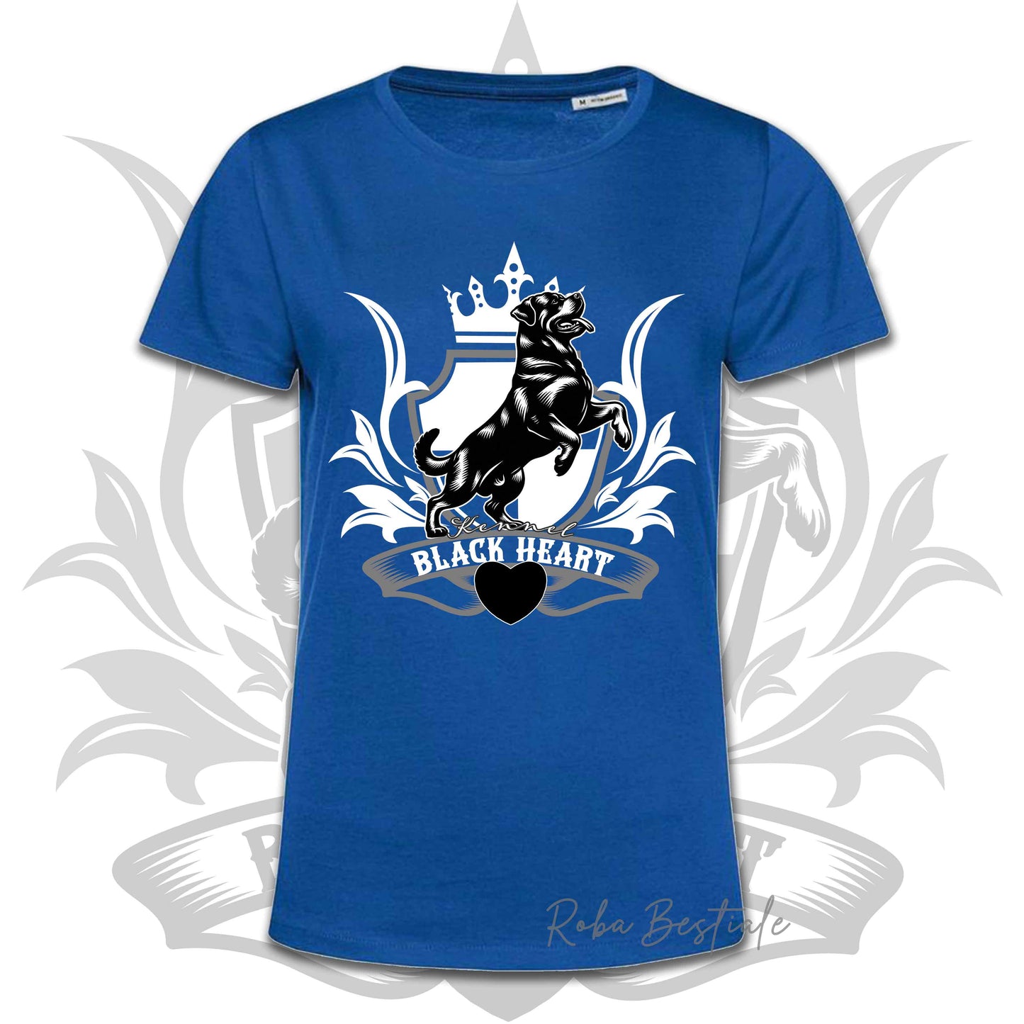 T-Shirt BLACK HEART Kennel - BLUE ROYAL - Uomo o Donna - dalla XS alla 2XL