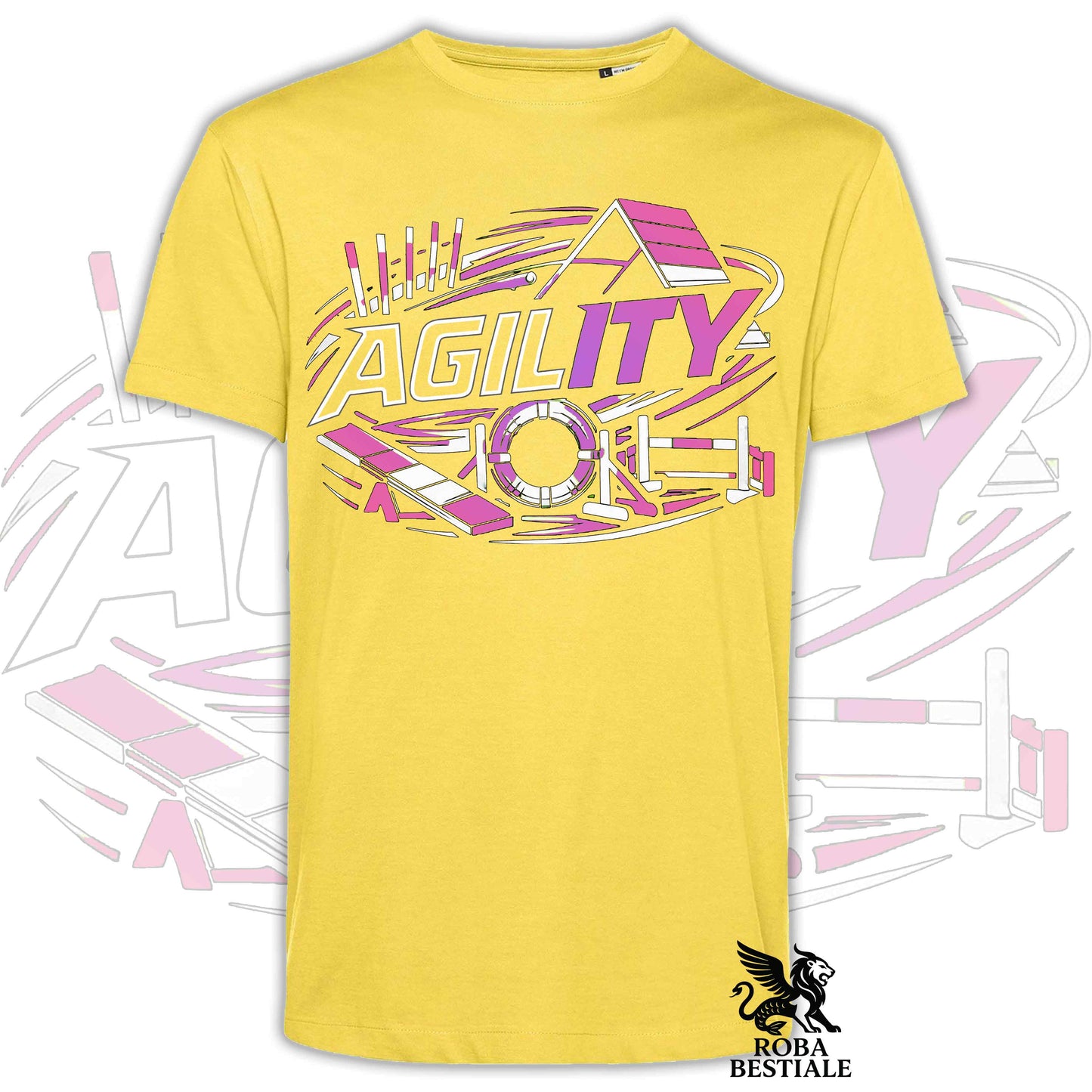 T-shirt PURE AGILITY - Stampa ROSA - Uomo o Donna , in tanti colori - dalla XS alla 5XL