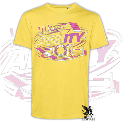 T-shirt PURE AGILITY - Stampa ROSA - Uomo o Donna , in tanti colori - dalla XS alla 5XL