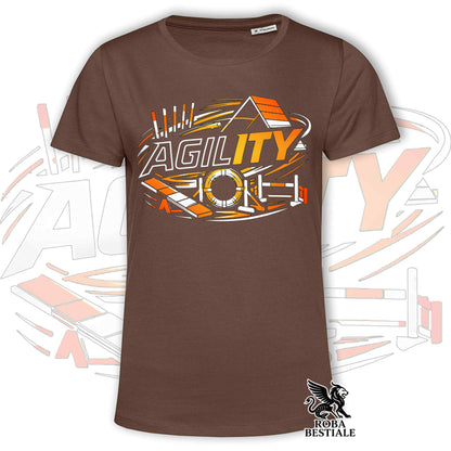 T-shirt PURE AGILITY - Stampa ARANCIONE - Uomo o Donna , in tanti colori - dalla XS alla 5XL