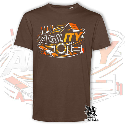 T-shirt PURE AGILITY - Stampa ARANCIONE - Uomo o Donna , in tanti colori - dalla XS alla 5XL