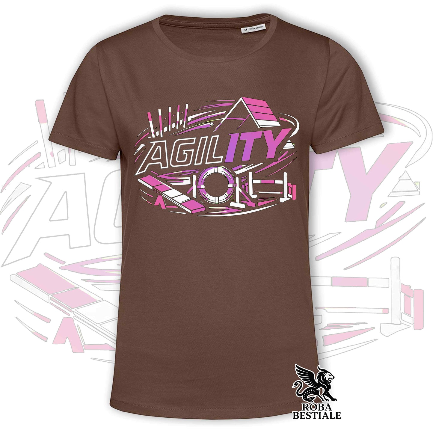T-shirt PURE AGILITY - Stampa ROSA - Uomo o Donna , in tanti colori - dalla XS alla 5XL
