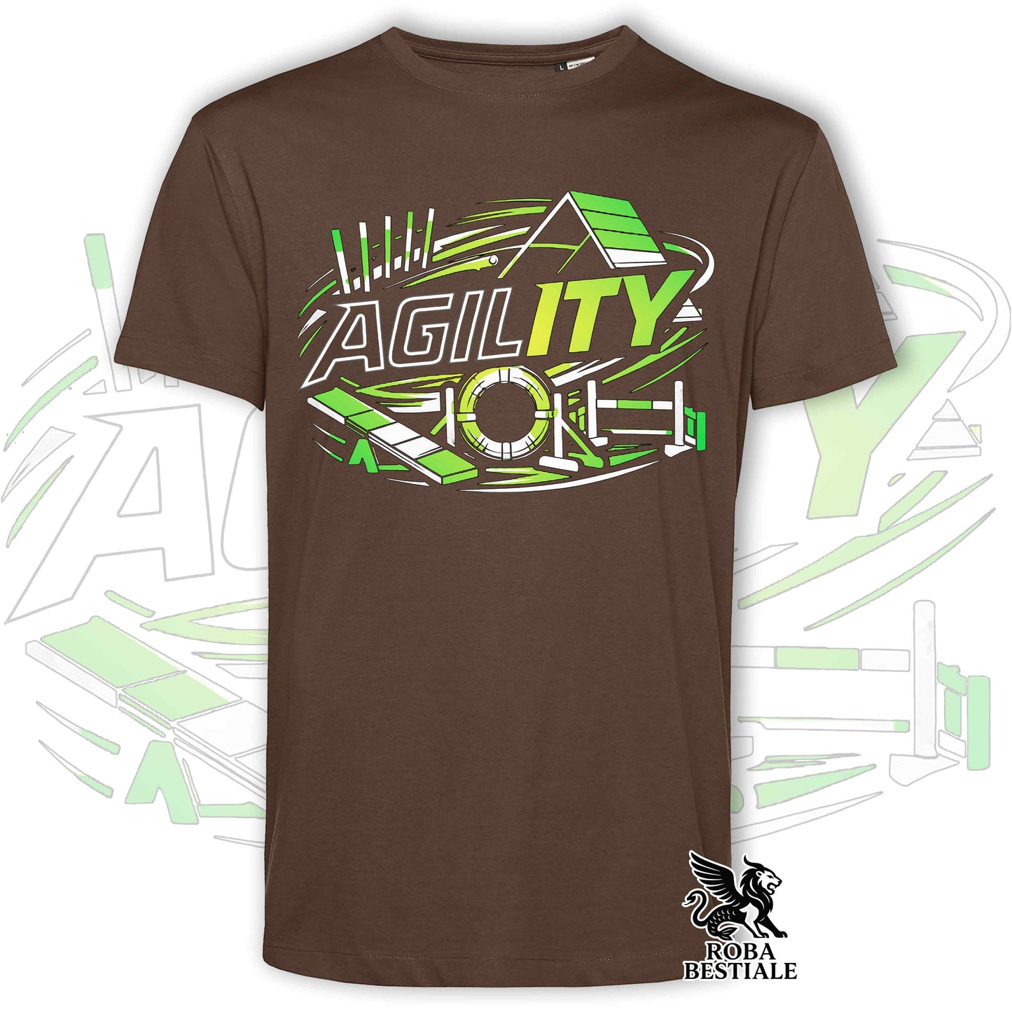 T-shirt PURE AGILITY - Stampa VERDE - Uomo o Donna , in tanti colori - dalla XS alla 5XL