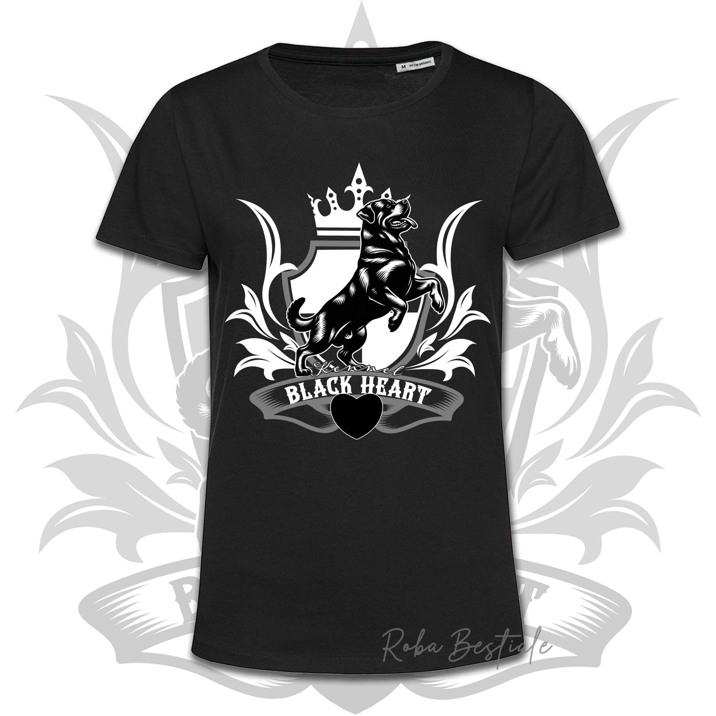 T-Shirt BLACK HEART Kennel - NERA - Uomo o Donna - dalla XS alla 5XL