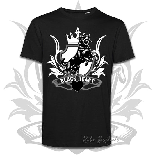 T-Shirt BLACK HEART Kennel - NERA - Uomo o Donna - dalla XS alla 5XL