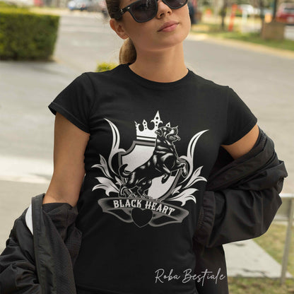 T-Shirt BLACK HEART Kennel - NERA - Uomo o Donna - dalla XS alla 5XL