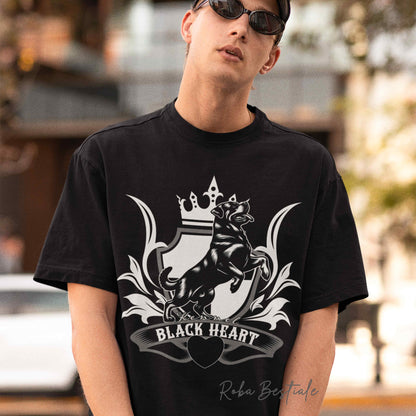 T-Shirt BLACK HEART Kennel - NERA - Uomo o Donna - dalla XS alla 5XL