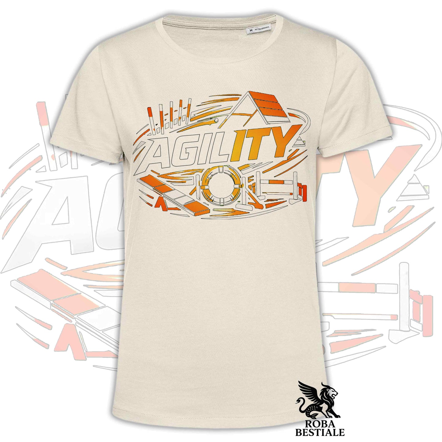 T-shirt PURE AGILITY - Stampa ARANCIONE - Uomo o Donna , in tanti colori - dalla XS alla 5XL