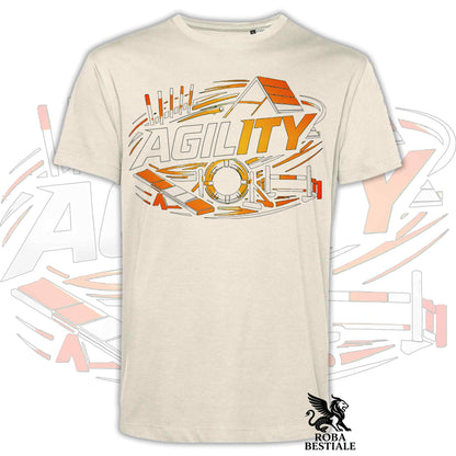 T-shirt PURE AGILITY - Stampa ARANCIONE - Uomo o Donna , in tanti colori - dalla XS alla 5XL