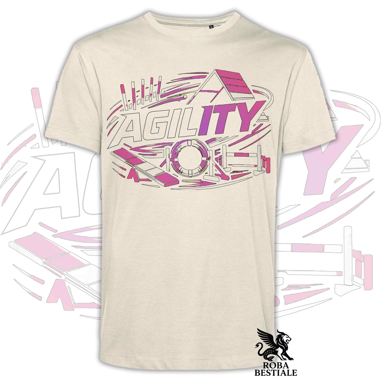 T-shirt PURE AGILITY - Stampa ROSA - Uomo o Donna , in tanti colori - dalla XS alla 5XL