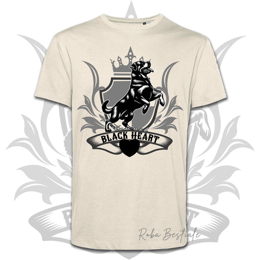 T-Shirt BLACK HEART Kennel - OFF WHITE - Uomo o Donna - dalla XS alla 5XL