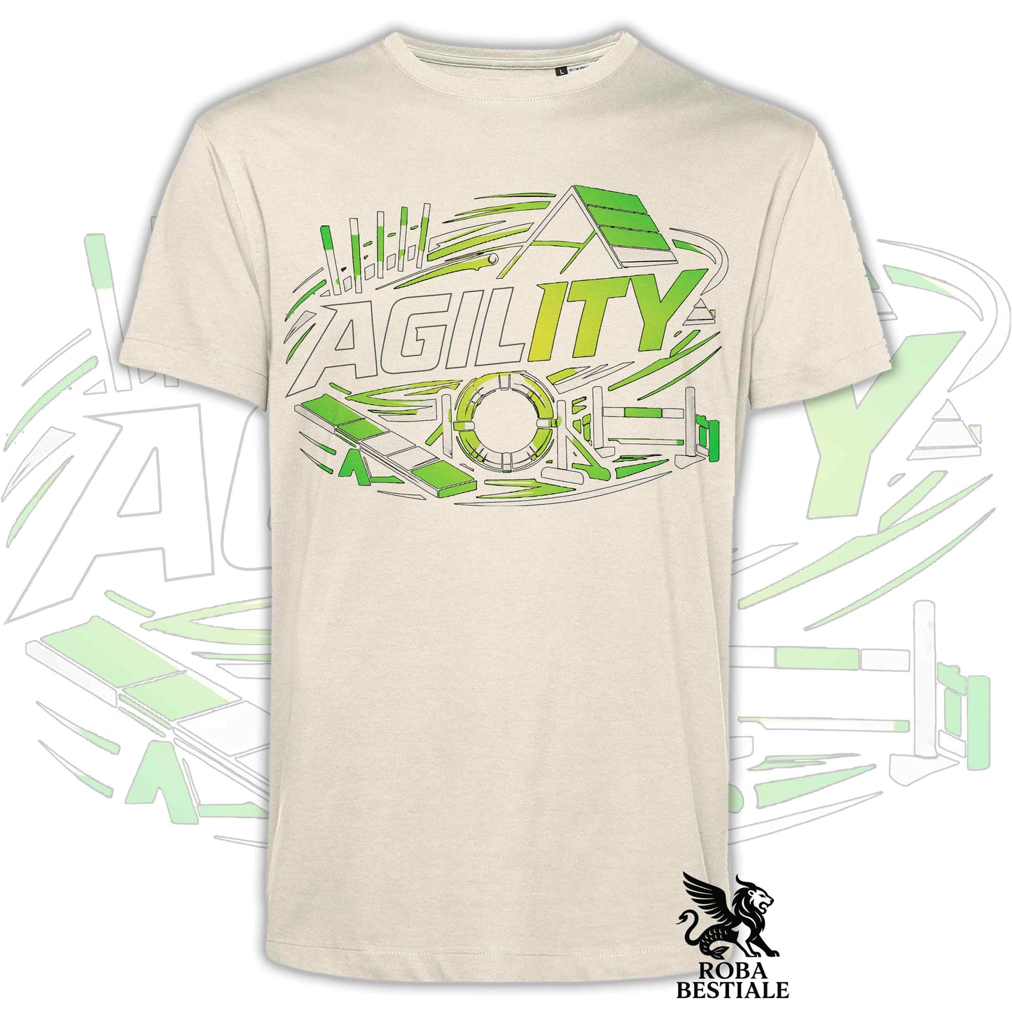 T-shirt PURE AGILITY - Stampa VERDE - Uomo o Donna , in tanti colori - dalla XS alla 5XL
