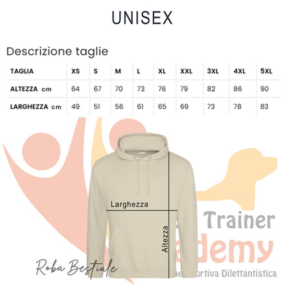Felpa Invernale FEDELE - Trainer Academy - Tanti toni di GIALLO! Con Cappuccio - dalla XS alla 3XL