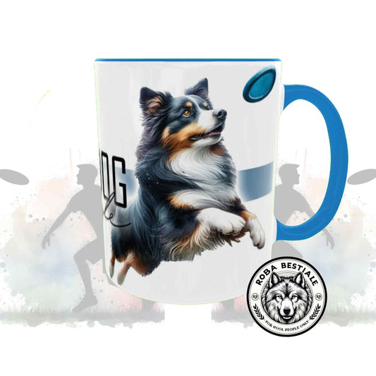 Tazza DISC DOG LifeStyle - AUSTRALIAN SHEPHERD Black Tricolor - Design "GIRL" o "BOY"