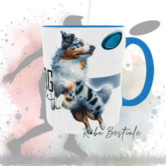 DISC DOG LifeStyle Mug - AUSTRALIAN SHEPHERD Blue Merle - "GIRL" or "BOY" Design