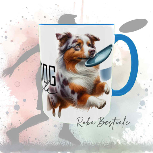 DISC DOG LifeStyle Mug - AUSTRALIAN SHEPHERD Red Merle - "GIRL" or "BOY" Design