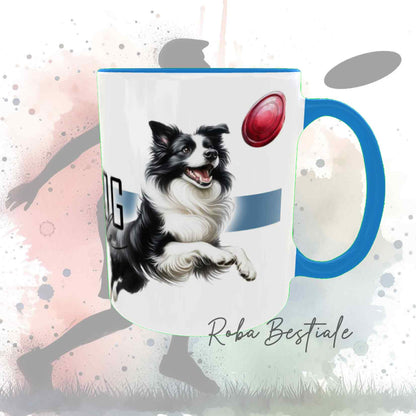 DISC DOG LifeStyle Mug - BORDER COLLIE Black &amp; White - "GIRL" or "BOY" Design