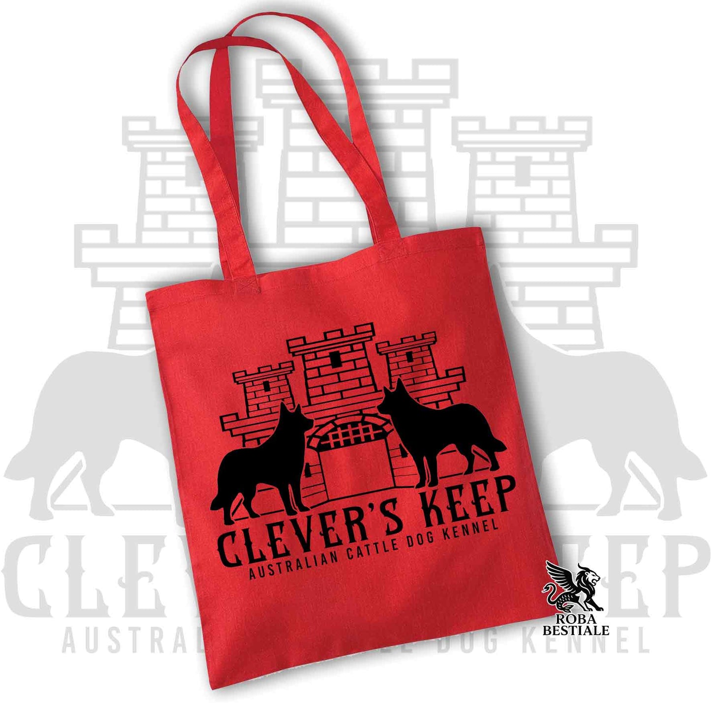 Tote Bag CLEVER'S KEEP - BLACK print - 100% Cotton - In many colors