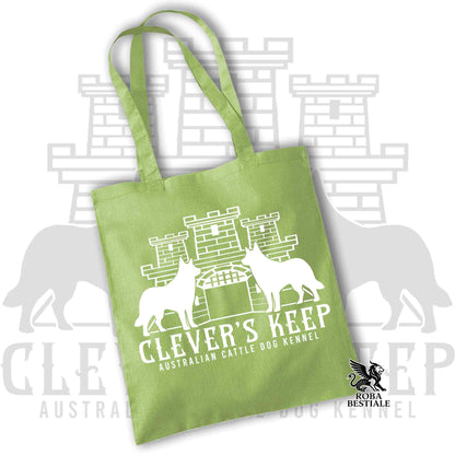 Tote Bag CLEVER'S KEEP - WHITE print - 100% Cotton - Many colors