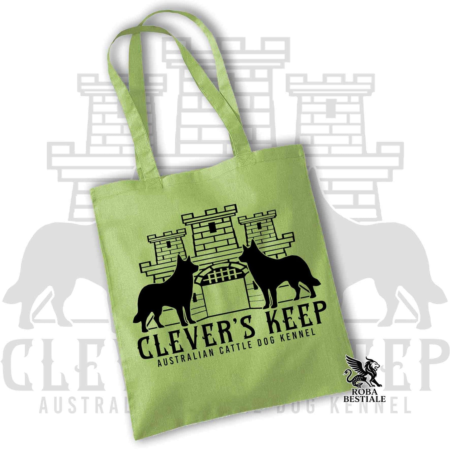 Tote Bag CLEVER'S KEEP - BLACK print - 100% Cotton - In many colors