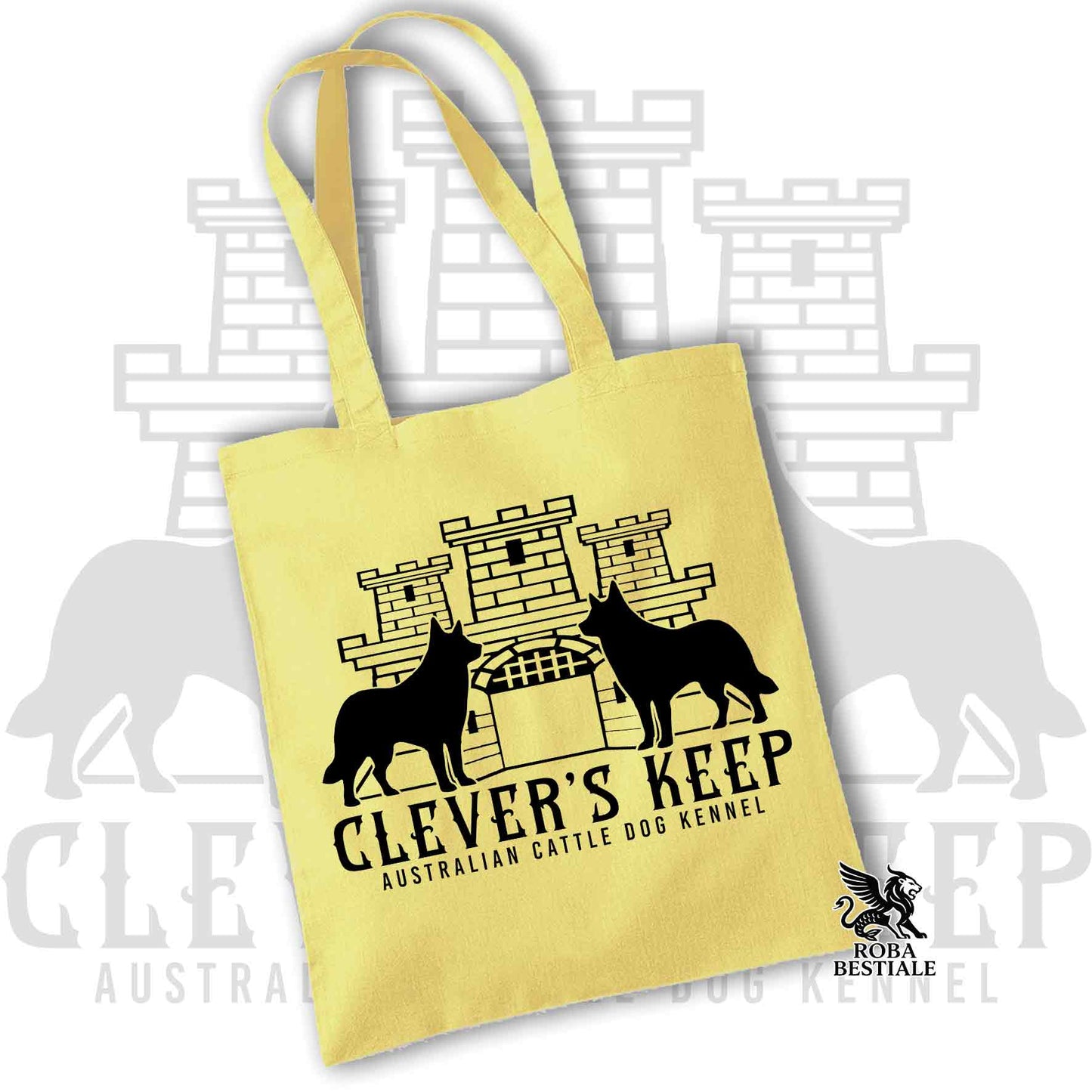 Tote Bag CLEVER'S KEEP - BLACK print - 100% Cotton - In many colors