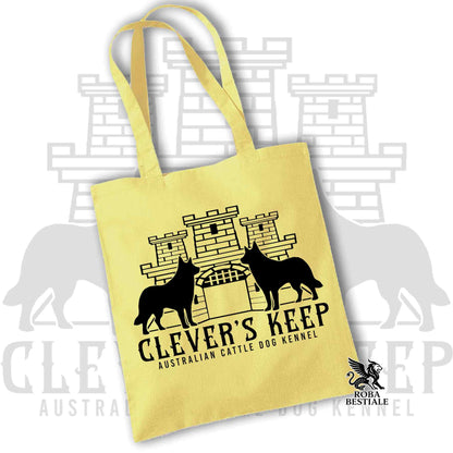 Tote Bag CLEVER'S KEEP - BLACK print - 100% Cotton - In many colors