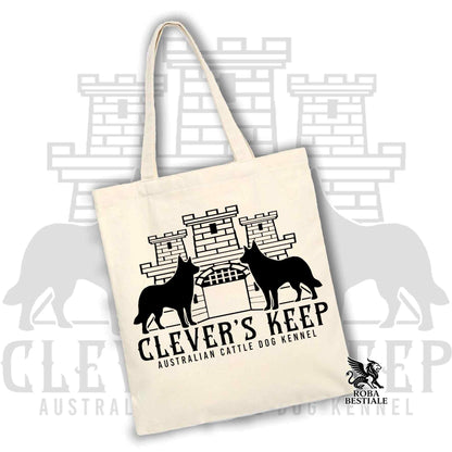 Tote Bag CLEVER'S KEEP - BLACK print - 100% Cotton - In many colors