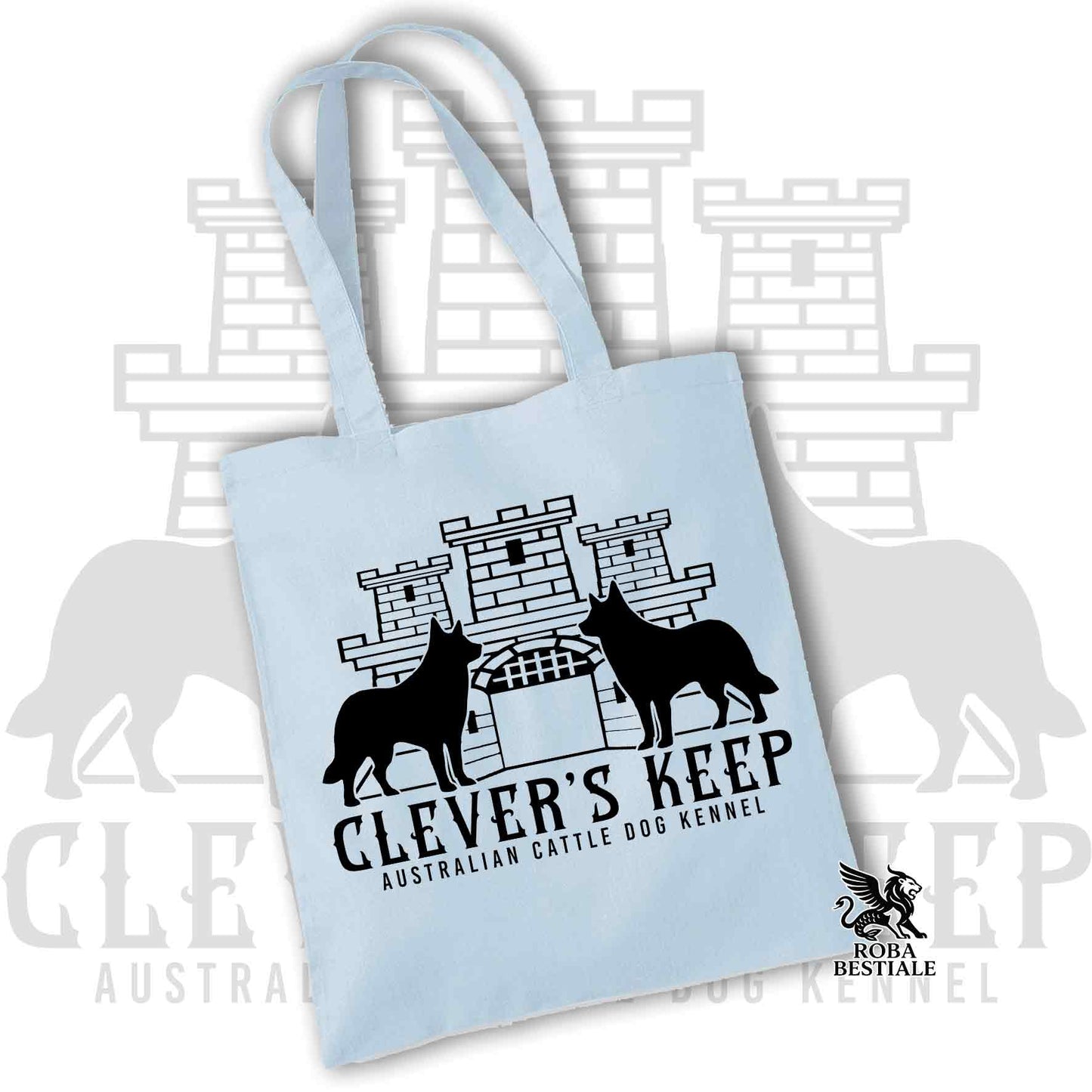 Tote Bag CLEVER'S KEEP - BLACK print - 100% Cotton - In many colors