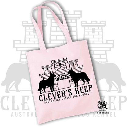 Tote Bag CLEVER'S KEEP - BLACK print - 100% Cotton - In many colors