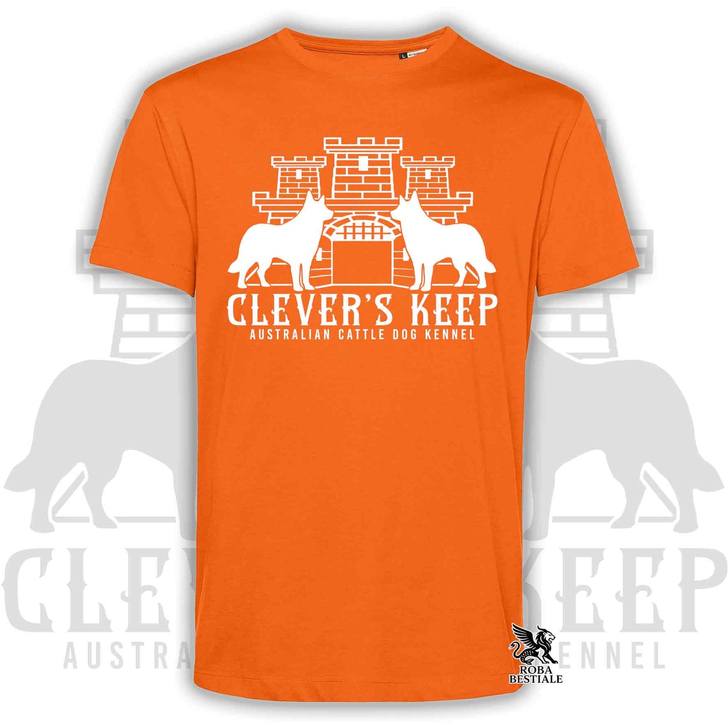 CLEVER'S KEEP T-shirt - WHITE print - Men or Women, in many colours - from XS to 5XL