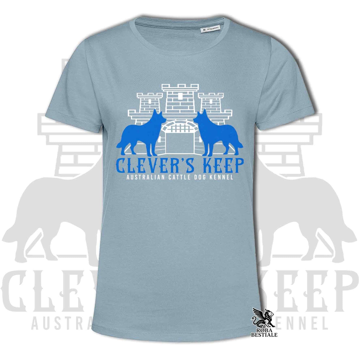 CLEVER'S KEEP T-shirt - NEON BLUE print - Men or Women, in many colours - from XS to 5XL