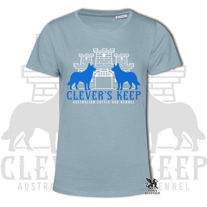 CLEVER'S KEEP T-shirt - NEON BLUE print - Men or Women, in many colours - from XS to 5XL
